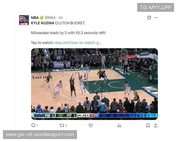 扬尼斯篮下两记暴扣，雄鹿在关键时刻反超